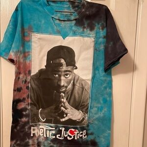 Stylish Blue & Black Grapic Tee